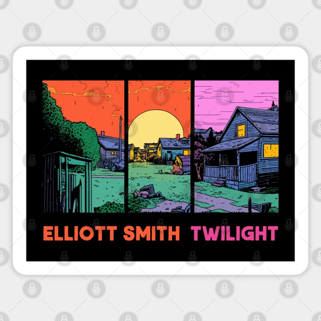 Elliott Smith / Twilight Sticker by unknown_pleasures